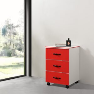 Gabinete auxiliar CT-19 con ruedas sin cerradura